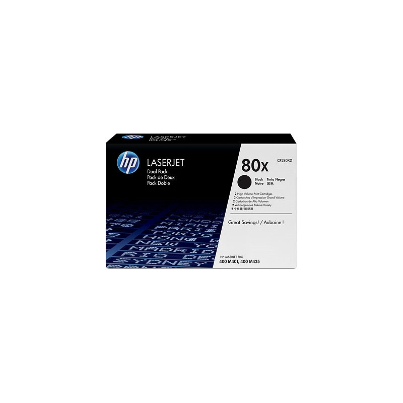 HP 80X Black Dual-51717 HP 80X Black Dual-51717