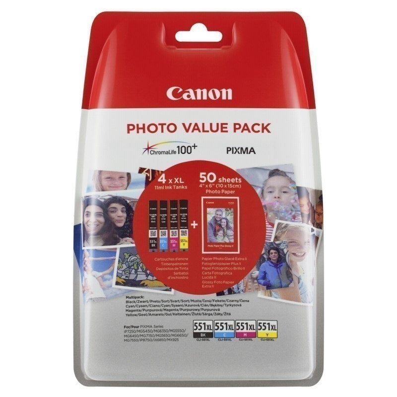 Canon CLI-551XL C/M/Y/BK Photo-53509